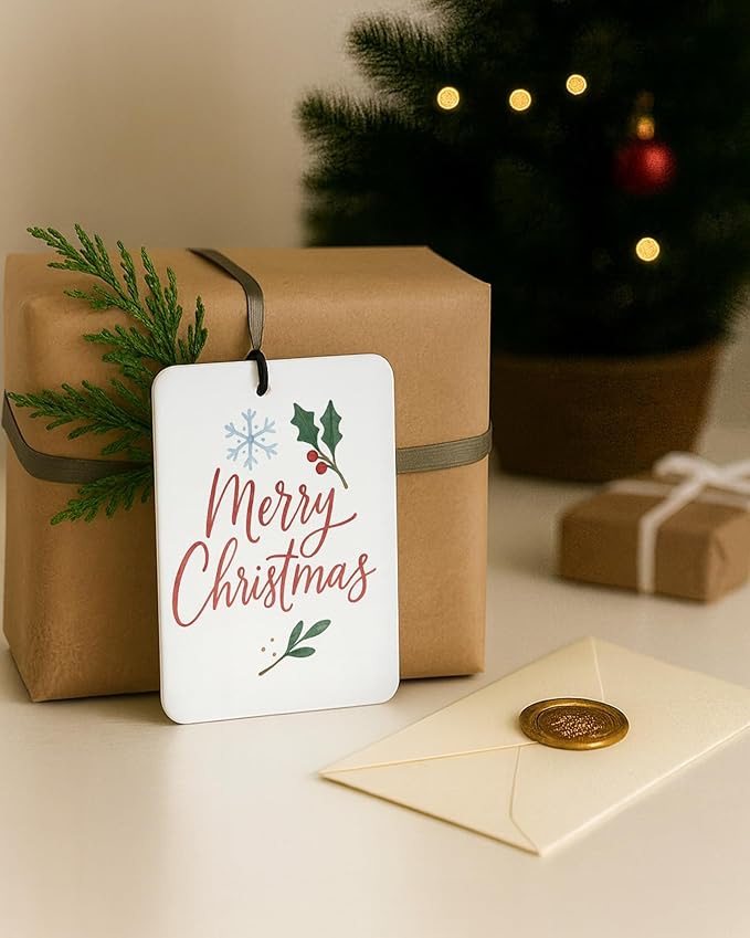 Pink Boho Christmas Berry Car Air Freshener 4 Pcs, Coquette Bow Xmas Tree Snowflake Hanging Air Freshener for Cars Closet Drawer Books, Girly Christmas Car Accessories Mirror Decor for Women