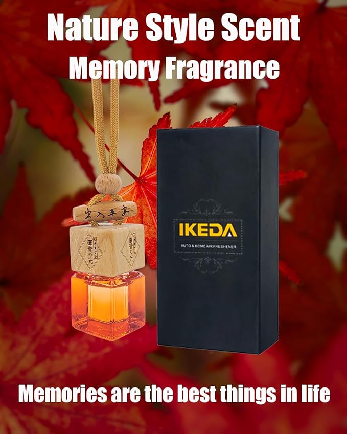 Car Air Freshener 8ml Nature Scents | 45-Days Long-Lasting Fragrance | Automotive Hanging Diffuser Bottles | Remove Auto Odor Fresh Air for Men Home Deodorizer (1pcs, Memory)