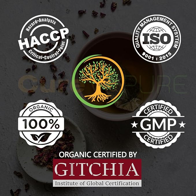 Cure wid Pure Organic Valerian Root Tea - Cut,Sifted & Non-Irradiated Valerian Tea Promotes Natural Relaxing Sleep - Te De Valeriana officinalis in Resealable Eco Friendly Pouch 16oz