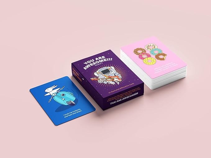 You Are Awesome! Volume 2 Fun Illustrated Positive Affirmation Cards. 52 Daily Inspirational and Motivational Messages with light hearted and awesome Illustrations. Fun Self Help for lifes daily journey.