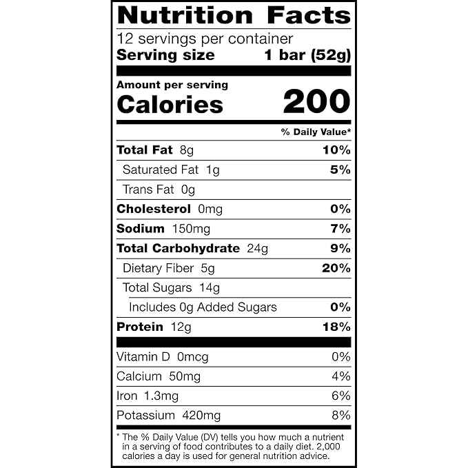 RXBAR Protein Bars, Protein Snack, Snack Bars, Gingerbread, 22oz Box (12 Count)