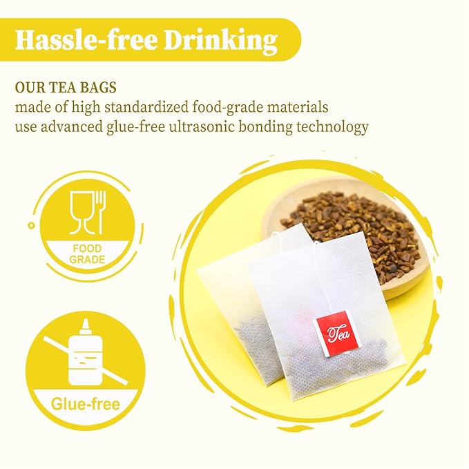 FullChea - Dandelion Root Tea Bags, 40 Teabags, 2.5g/bag - Premium Roasted Dandelion Root - Non-GMO - Caffeine-free - Detox Herbal Tea - Helps Improve Digestion & Immune System