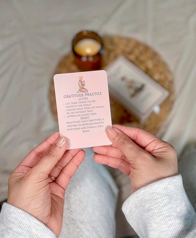 40 Somatic Therapy Exercise Cards - Mindfulness and Coping Skills Cards for Anxiety and Stress Relief | Emotional Healing, Grounding and Meditation Tool for Body Awareness | Perfect Self-Care Gift