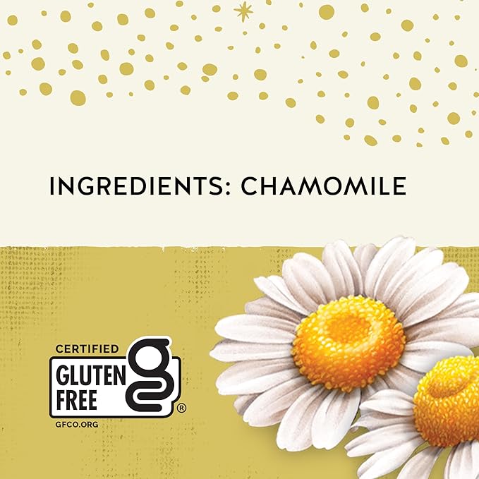 Celestial Seasonings Chamomile Herbal Tea, Caffeine Free, 20 Tea Bags Box (Pack of 6)