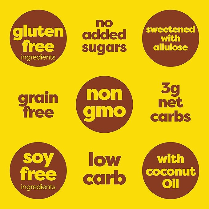 Kiss My Keto Sugar Free Granola, Salted Caramel 2-Pack – Curb Cravings with Few Net Carbs – Allulose Sweetened, Resealable & Gluten-Free Crunchy Clusters – Grain Free Granola Great With Yogurt or Milk