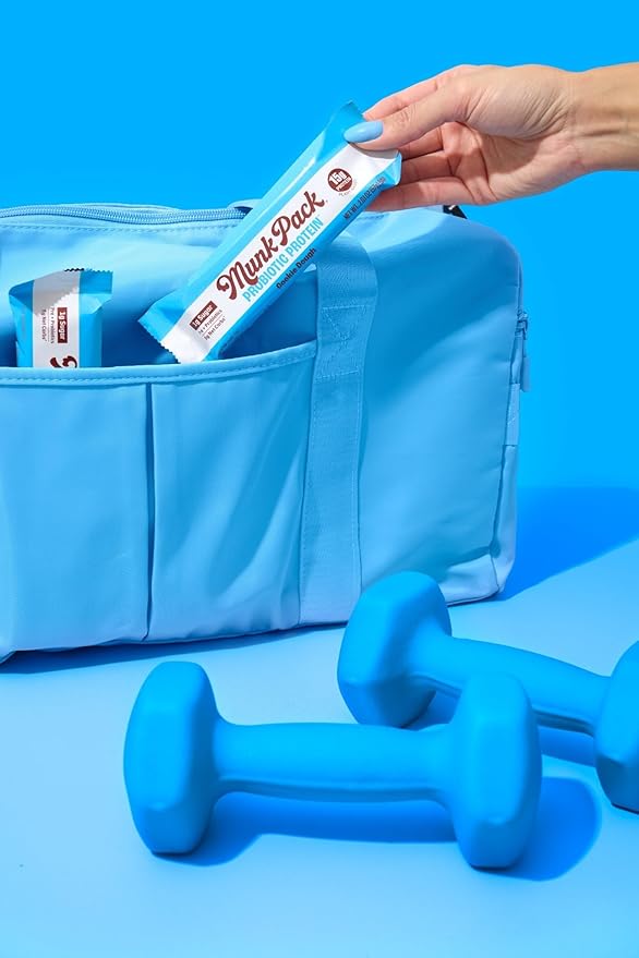 Munk Pack 15g Probiotic Keto Protein Bars - Low Sugar, High Protein -1g Sugar, 4g Net Carbs. Vegan + Plant Based Gut Health. Low Carb Healthy Snack Bar. Cookie Dough- 12 Count