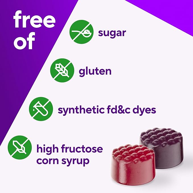 Vitafusion Sugar Free Men’s Multi Daily Gummy Multivitamins, Supports Energy Metabolism, Muscle and Immune Health (1), Mixed Berry Flavors, 90 Count