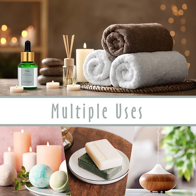 MitFlor Hot Spring Fragrance Oil, Single Scented Oil, Large Size Premium Grade Fragrance Oil for Soap & Candle Making, Aromatherapy Essential Oil, Clean & Earthy Scent for Home Fragrance, 30 ml