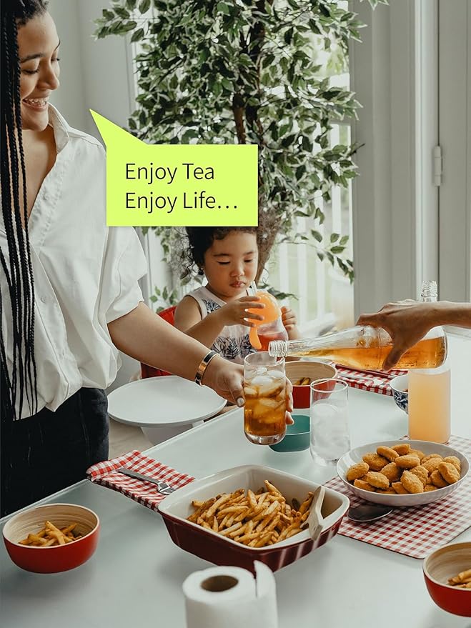 TeeLux Sweet Iced Tea Bags, Green Tea Blended with Natural Sweet Tea, Quart-Sized Refreshing Iced Green Tea, Zero Sugar, 30 Count