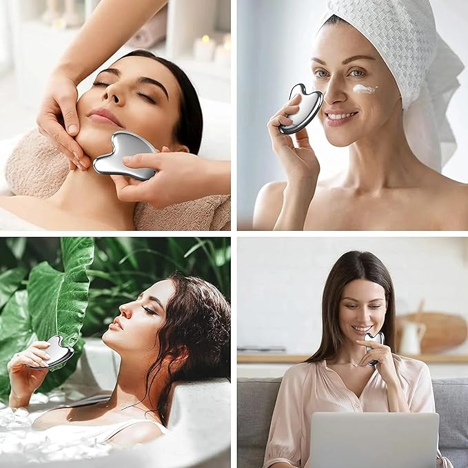 SAEEYCUE-Terahertz Gua Sha Stone Face Guasha Facial Scraping Tool