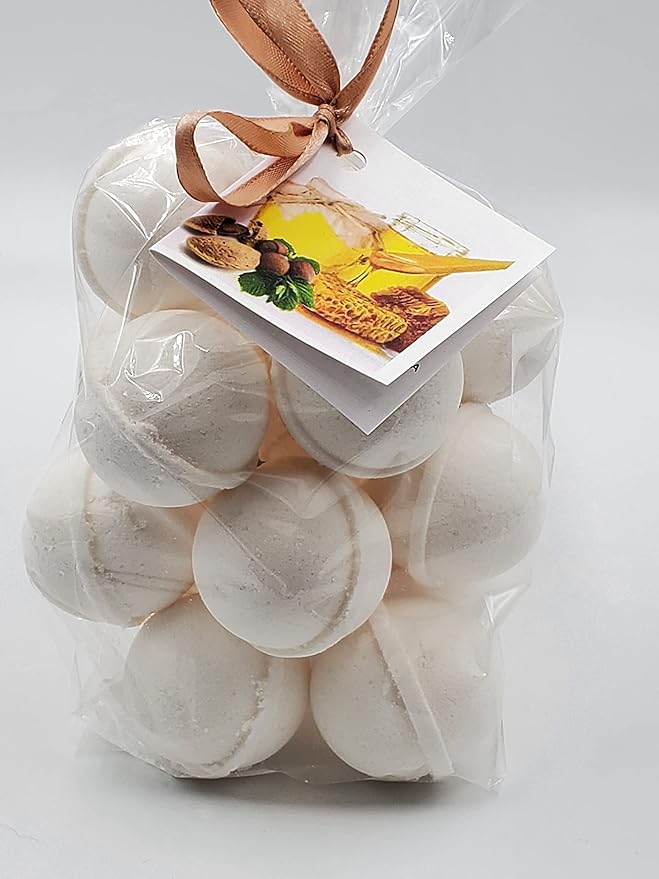 Spa Pure Orange Blossom Honey: 14 Bath Bomb Fizzies with Shea Butter, Ultra Moisturizing (14 oz) .Great for Dry Skin (14 count) Pack of 1& Honey)
