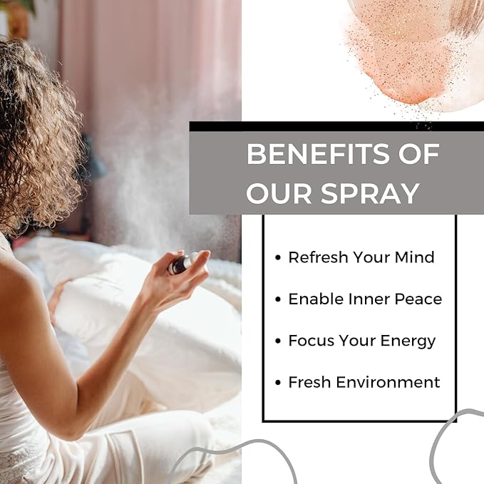 Benatu Peppermint Eucalyptus Essential Oil Blend Spray for Body and Hair, Multi-Use Natural Breathe Scent Aromatherapy Room Mist for Linen, Bedding, Fabric, Pillow, Car 4 fl oz