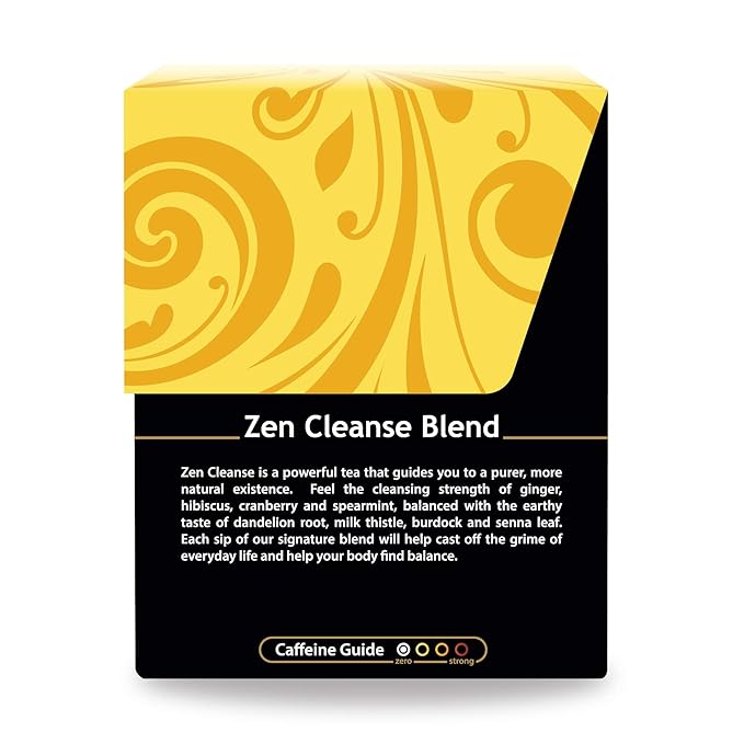 Buddha Teas Organic Zen Cleanse Blend - OU Kosher, USDA Organic, CCOF, 18 Bleach-Free Tea Bag