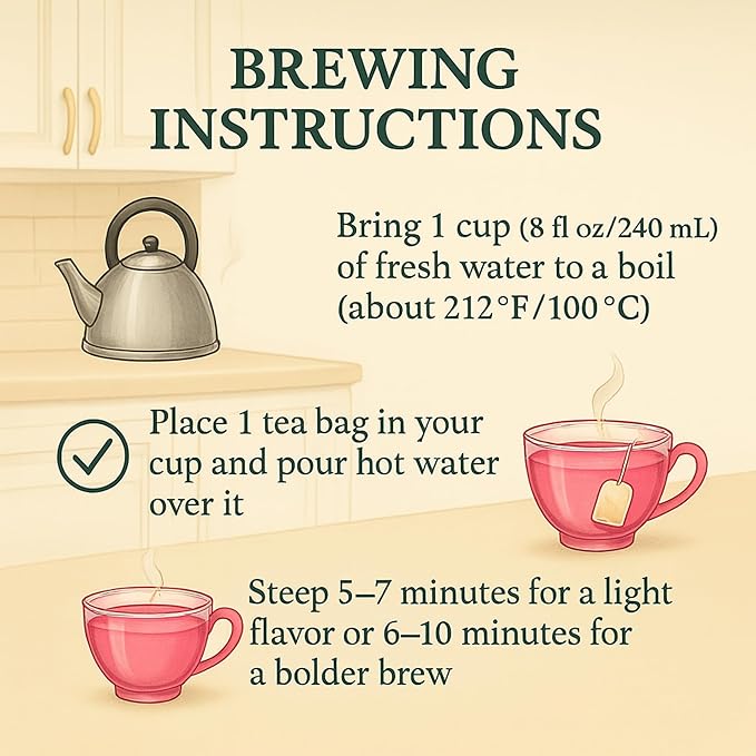 Organic Hibiscus Tea (100 tea bags | 8 oz | 226g) - Supports cardiovascular well-being, menstrual comfort and hormonal balance