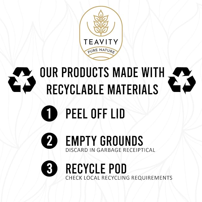 Organic Licorice Mint Tea Pods for Keurig - Natural Decaf Peppermint Tea by Teavity (24 Tea Pods)