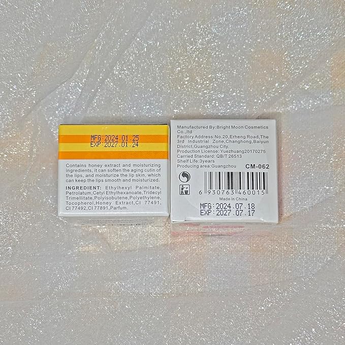 Fruit Lip Balm, Moisturizing & Smoothing Lip, Hydrate Repair Prevent Dry Cracked Lip Sleeping Lip Mask, Effective Reduces Lip Lines Lip Care (Honey)