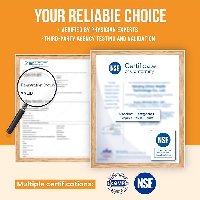 Venture Pal Calming Powdered Drink Mix, Magnesium Glycinate, Ashwagandha, L-Theanine,Vitamin D, Lions Mane, Sugar Free Magnesium Supplement Blend for Relax & Focus, Non GMO, Vegan, On The Go