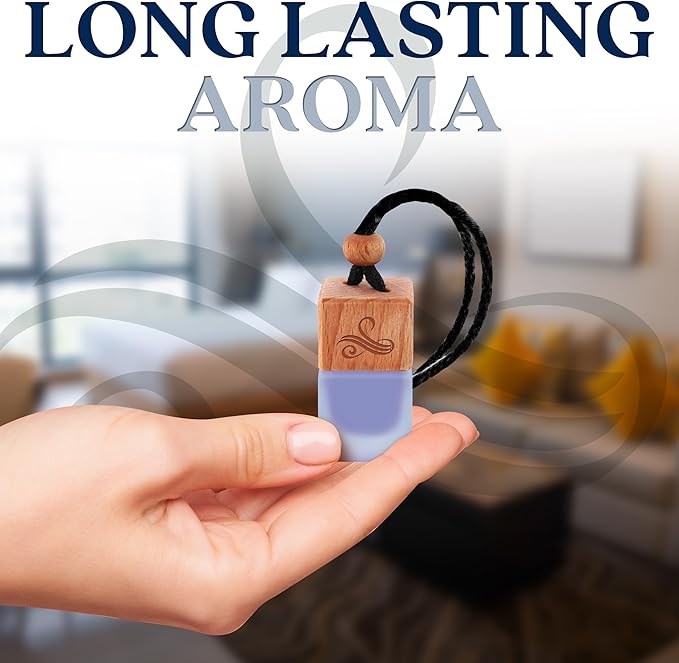 Solvère Gift Set with Refill Bottle | Automotive Air Fresheners with Solvère Fragrance | Strong Car Perfume | Odour Eliminating Car Air Fresheners by Perfa