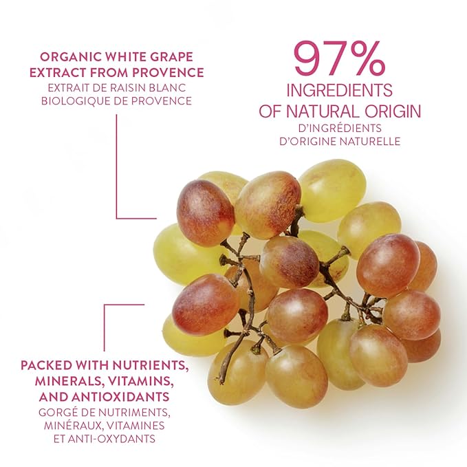 Panier des Sens - Small Hand Cream for Dry Cracked Hands โ Grape Mini Hand Lotion for Dry Skin - With Shea Butter and Grape Seed Oil - Hand Care 97% Natural Ingredients - Travel Size 1 floz