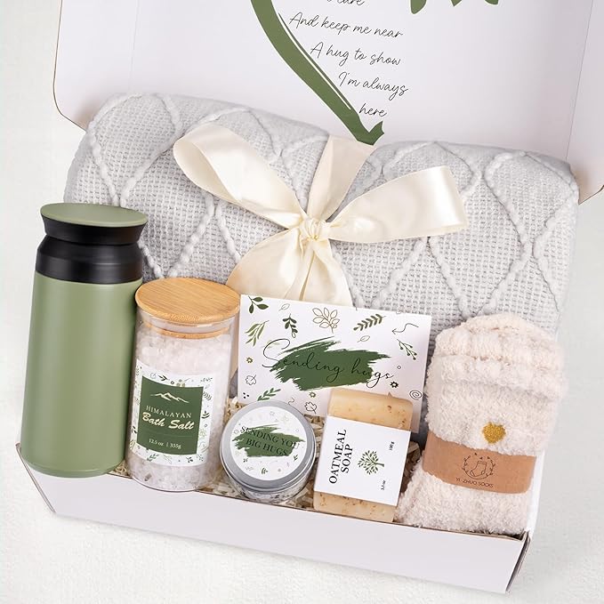 Self Care Gifts for Women, Get Well Gifts for Women, Sympathy Gift Baskets, Get Well Soon Care Package, Inspirational Gifts for Women, Encouragement Gifts Baskets for Women, Sending Hug Gifts