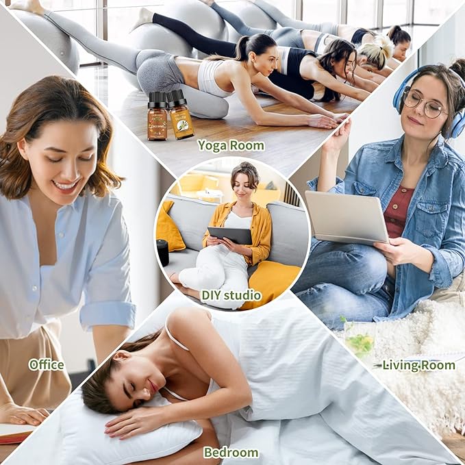 Sedbuwza Vanilla Coconut Essential Oil Set, Vanilla Fragrance Oil Coconut Scent Oil Set for Diffuser, Aromatherapy, Massage, Soap, Candle Making 2 x 10 ml