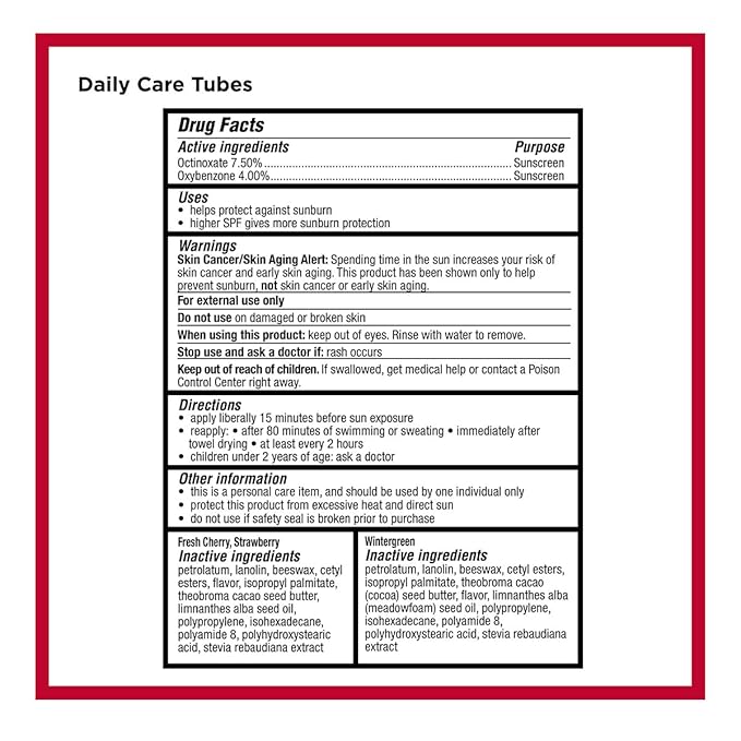 Carmex Daily Care and Daily Care Minis Moisturizing Lip Balm Pack, SPF 15, Multi-Flavor Lip Care Variety Pack Bag, 8 Count (3 Tubes, 5 Mini Tubes)