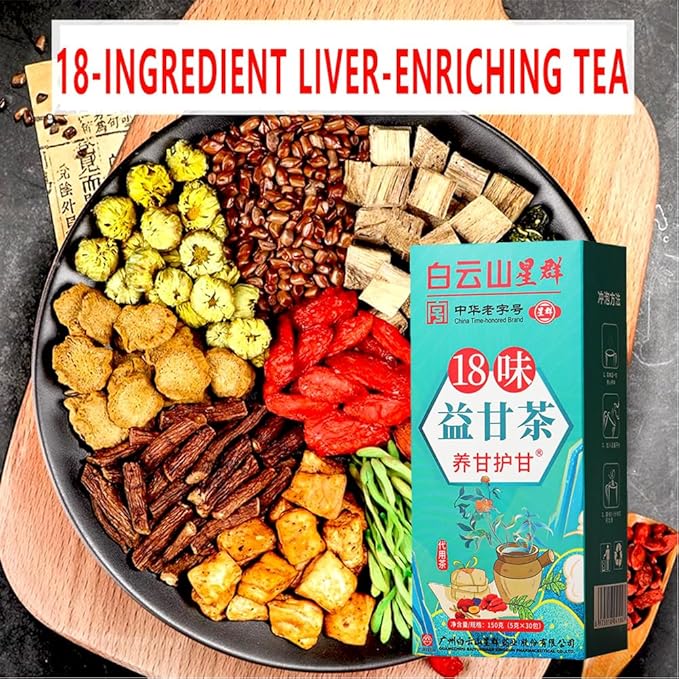 18 Flavors Liver Care Tea, Herbal Tea for Liver - Nourish and Support Your Liver Health (30PCS)