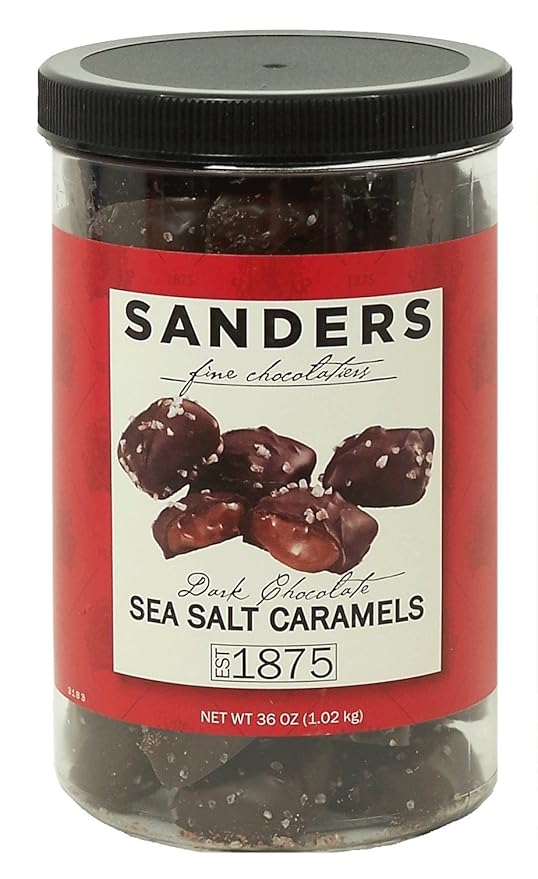 Sanders Dark Chocolate Sea Salt Caramels - 36 ounces (2.25 pounds)