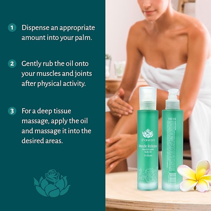 Shankara Body Massage Oil for Muscle Relief – Sore Muscle & Joint Care with Lavender & Arnica – Aromatic Oil Massager for Body Relax & Hydration – Body Oil for Women (100 ml)