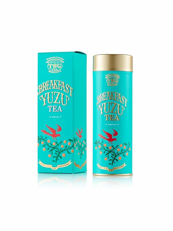 TWG Tea | Breakfast Yuzu Tea | Green Tea | Yuzu | Haute Couture Tin, 100g | Gift Set