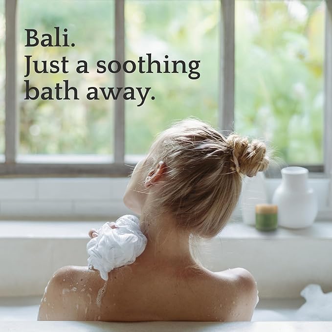 SeaFoam Jasmine Exfoliating Body Scrub 6oz, Gentle Shower Scrub with Kusamba Salt, Coconut & Olive Oil for Soft, Radiant, Daily Nourished Skin, Salt, Kusamba by QUR