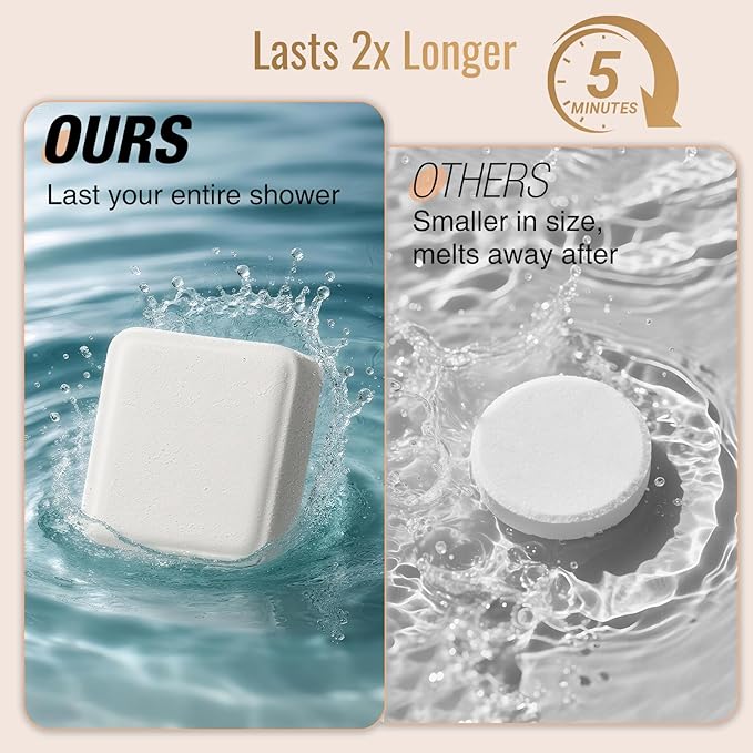 Shower Steamers Aromatherapy - 10 Pack Shower Bombs Birthday Gifts for Women, Men, Mom, Organic with Eucalyptus, Eucalyptus for Shower, Nasal Relief, Stress Relief, Spa Gifts for Women