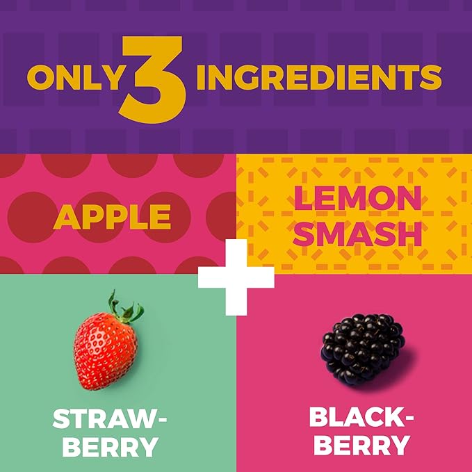 Dried Fruit Bars by Zest Delites, Fruit Leather, Healthy Snacks Pack for Adults & Kids, Lavashak, Vegan, Apple-Based Strips, Blackberry, Strawberry, 0.88 oz x 10