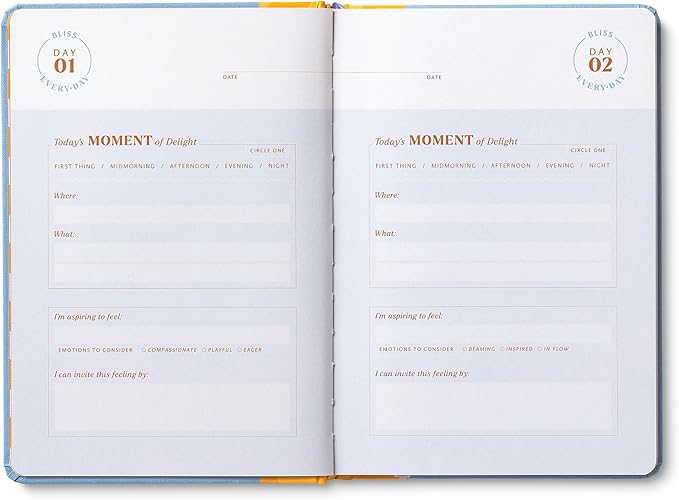 Compendium – Bliss Every Day Guided Journal: A Daily Practice for Harmony and Delight – A 5-Minute a Day Personal Growth Notebook – An Inspiring Daily Journal for Forming New Habits