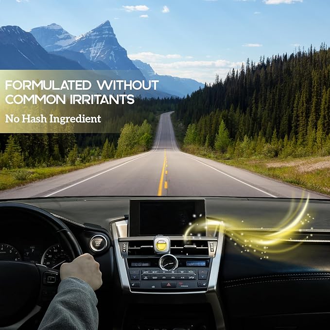 Air Jungles Serene Summer Scent Car Air Freshener Clip, 6 Vent Clips, 4ml Each, Long Lasting Air Freshener, Up to 180 Days Car Refresher Odor Eliminator