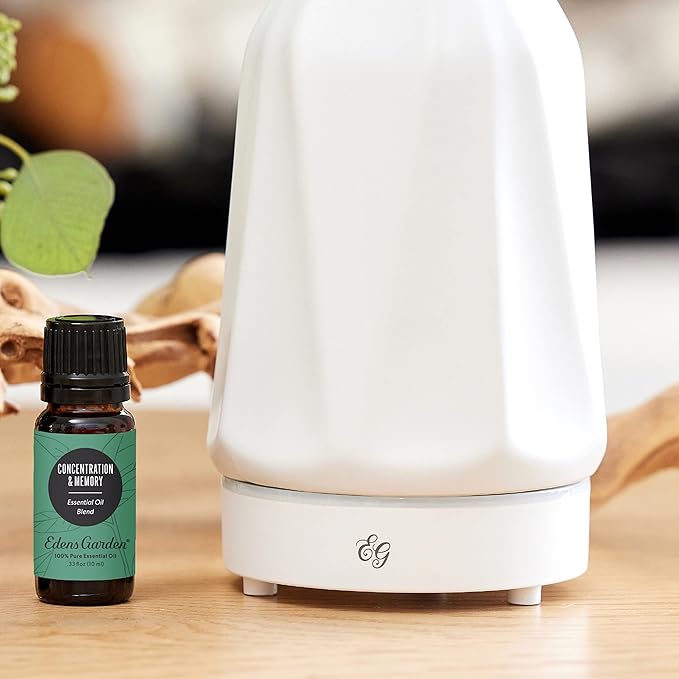 Edens Garden Concentration & Memory Essential Oil Blend,100% Pure & Natural Recipe Therapeutic Aromatherapy Blends- Diffuse or Topical Use 30 ml