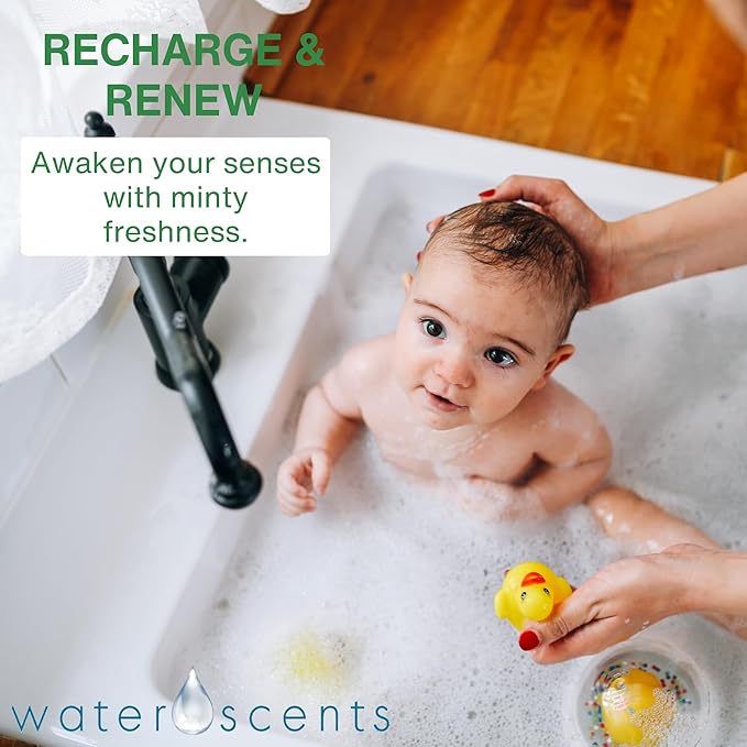 Eucalyptus Shower Steamer Mist – Aromatherapy Flower Fizzy with Spearmint Essential Oils – Vegan, Natural, & Handmade in USA | 6-Packs