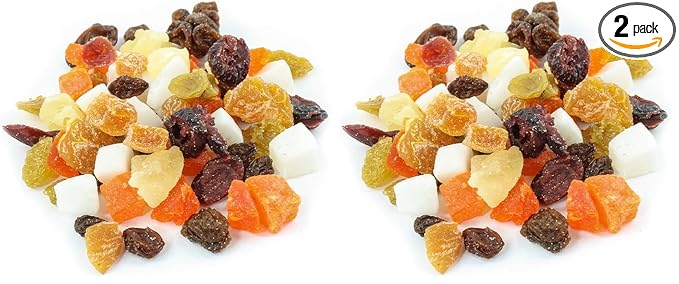 Oregon Farm Fresh Snacks Dried Fruit Mix – Snack Mix With Dried Cranberries, Coconut, Mango & Raisins - Healthy Adult & Kids Snacks - USA Made (24oz) (Pack of 2)