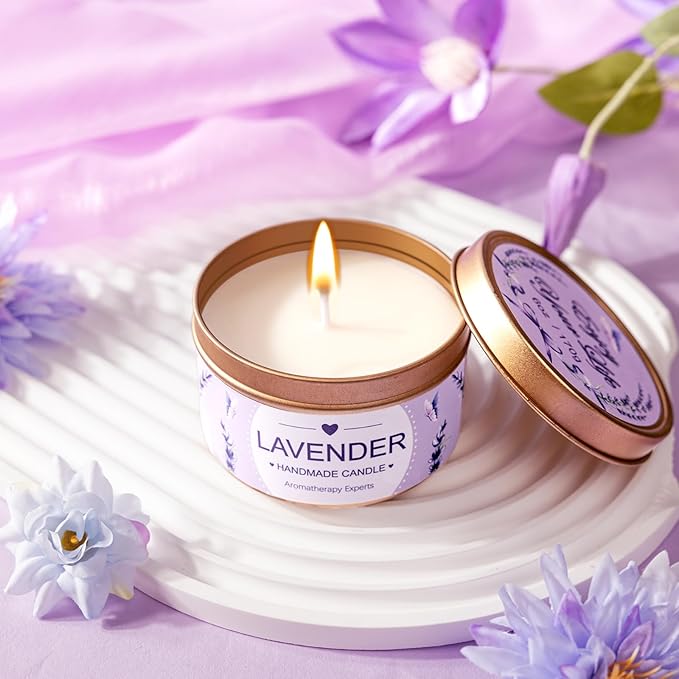 Birthday Gifts for Women Self Care Gifts Get Well Soon Gifts, Lavender Relaxation Spa Gift Basket Sets with Luxury Flannel Blanket, Unique Mothers Day Mom Gifts Basket for Mom Wife Grandma Sister