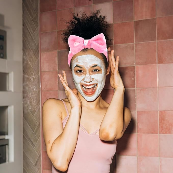 10 Pack Skincare Headbands Set for Women Girls Spa Headband for Washing Face Bulk Sleepover Party Supplies for Teen Girl Cute Bow Headbands for Washing Face Makeup