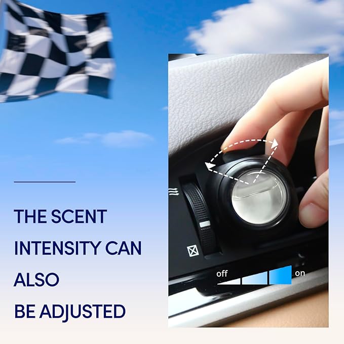 Car Air Freshener Vent Clips, 8 Pack, Provides Long-Lasting Scent, Up to 240 Days, Odor Eliminator (New Car Scent)