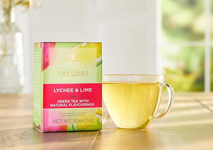 Taylors of Harrogate Lychee & Lime Green Tea, 20 Teabags