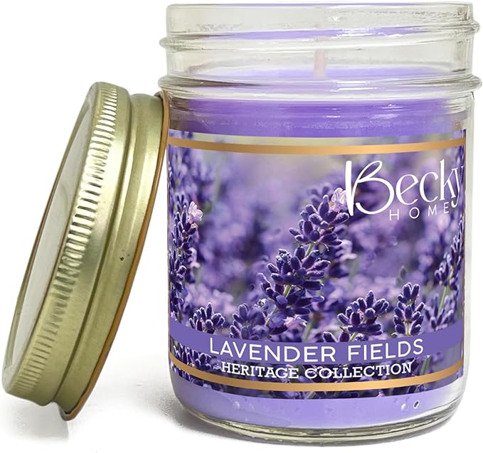 8oz Lavender Scented Candles for Home, 45 Hrs Soy Wax Candle for Stress Relief and Meditation House Aromatherapy Candle Gifts for Men and Women