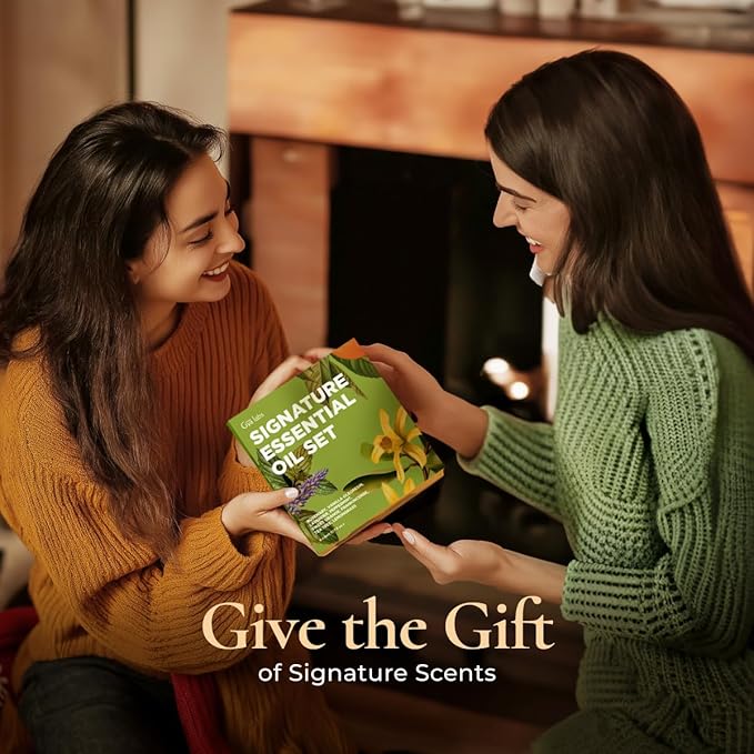 Gya Labs Signature Essential Oil for Skin – Set – Premium Grade Essential Oils for Diffuser, Aromatherapy, Hair Care, Skin Care, Body, Massage & DIY Candle Making Scents