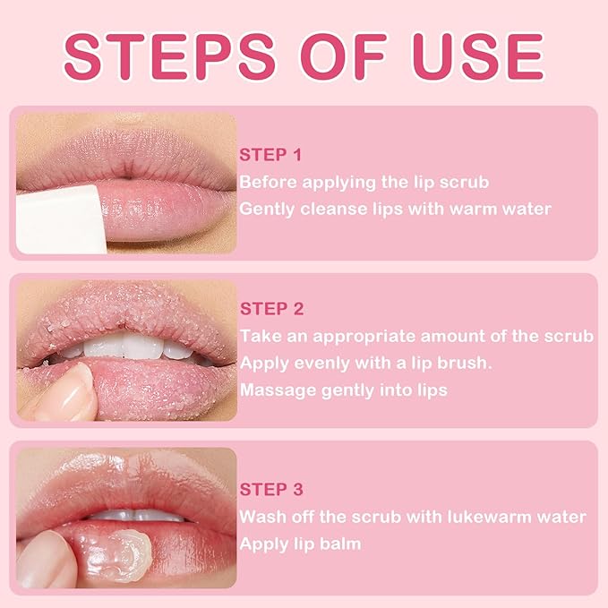 4 PCS Bee Lip Balm Honey Pot Lip Mask & Lip Scrub Set, Strawberry Watermelon Coconut Cherry Overnight Propolis Moisturizing Lip Balm Hydrating Prevention Dry and Crack Lip Exfoliator Lip Wrinkle Care