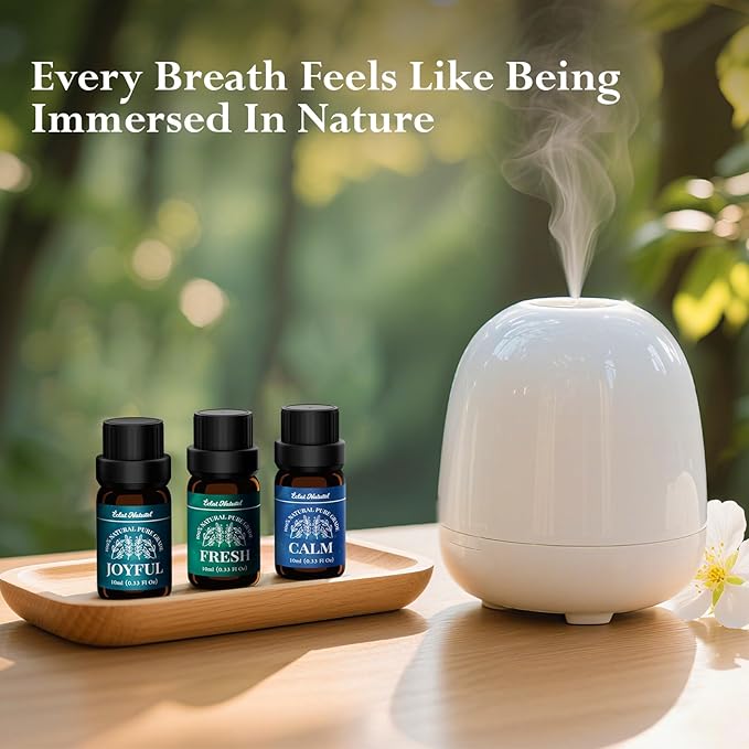 Essential Oil Set, Blended Essential Oils for Diffusers for Home Candle & Soap Making, Scented Voyage with Six Scents for Aromatherapy & Humidifiers, 6 x 10ml