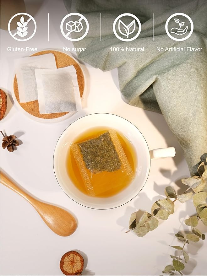 TeeLux Sencha Tea Bags, Premium Sencha Green Tea, Refreshing & Smooth Flavor, Iced & Hot Tea, 100 Count