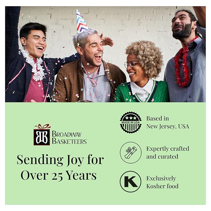 Broadway Basketeers Condolences Gourmet Gift Basket, Kosher Sympathy Food Gift Baskets for Delivery, Perfect Care Package Box or Assorted Snack Gifts for Bereavement, Loss, Funeral, or Shiva