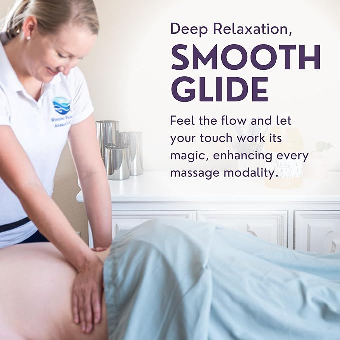 Relax Massage Oil for Massage Therapy | Professional Quality Oil with Lavender, Peppermint & Marjoram | All Natural, Non-Greasy, Smooth Glide | Large 1 Gallon Size with Pump by Brookethorne Naturals