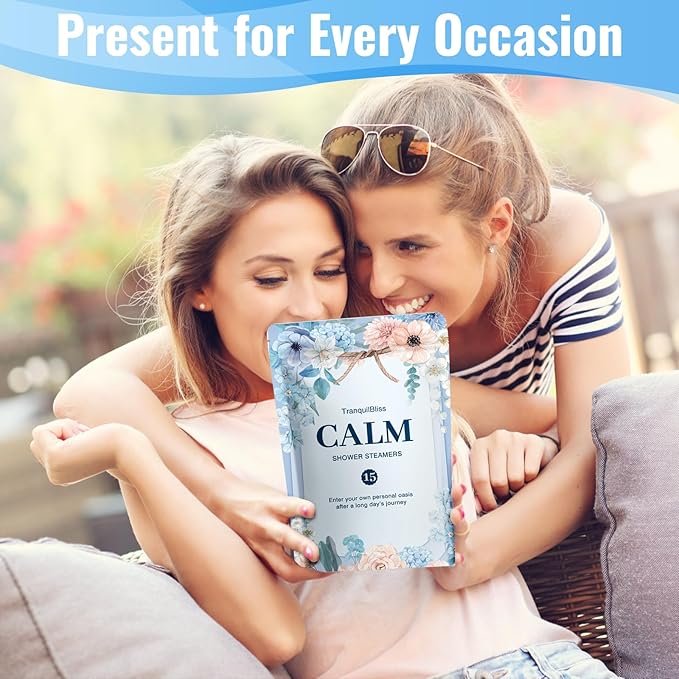 Shower Steamers 30 Pack Shower Bombs with Lavender Scent, Self-Care Presents for Women Who Have Everything, Relaxation Birthday Presents for Women, Valentines Day Presents for Her